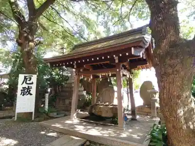 洲嵜神社の手水舎