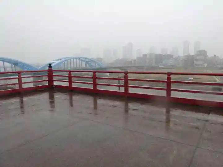 多摩川浅間神社の景色