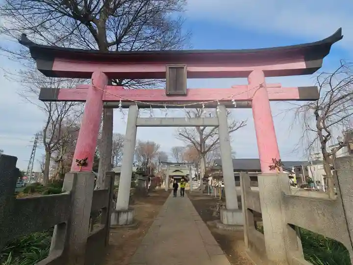 上町氷川神社の鳥居