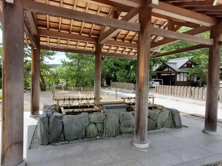 丹後一ノ宮 元伊勢 籠神社の手水舎