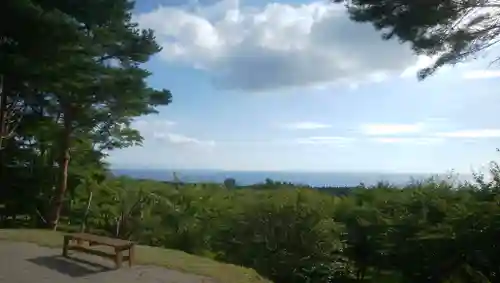 石崎地主海神社の景色