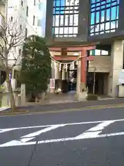 築土神社の鳥居