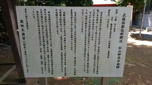 吉田杉山神社の歴史