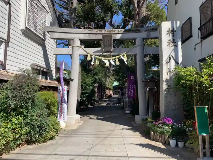 戸越八幡神社の鳥居