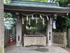 津田八幡神社の手水