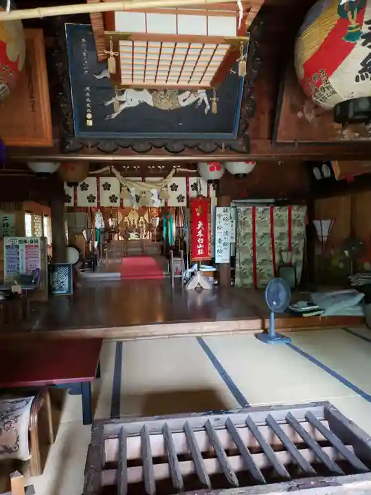 大木白山社の本殿・本堂