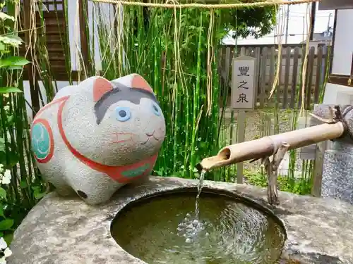 阿豆佐味天神社 立川水天宮の狛犬