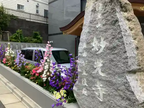 妙光寺の{uncategorized: "未分類", other: "その他", undefined: "問題あり", building: "その他建物", grave: "お墓", sacred_gate: "鳥居", guardian: "狛犬", statue: "像", buddha: "仏像", history: "歴史", nature: "自然", garden: "庭園", animal: "動物", pagoda: "塔", temizu: "手水舎", mountain_gate: "山門・神門", sanctuary: "本殿・本堂", subordinate: "末社・摂社", art: "芸術", scenery: "景色", jizo: "地蔵", ema: "絵馬", goshuin: "御朱印", omikuji: "おみくじ", items: "授与品その他", amulet: "お守り", goshuincho: "御朱印帳", eats: "食事", festival: "お祭り", votive_dance: "神楽", shichigosan: "七五三参", wedding: "結婚式", experience: "体験その他", initially: "初詣", around: "周辺", anti_infection: "感染症対策"}