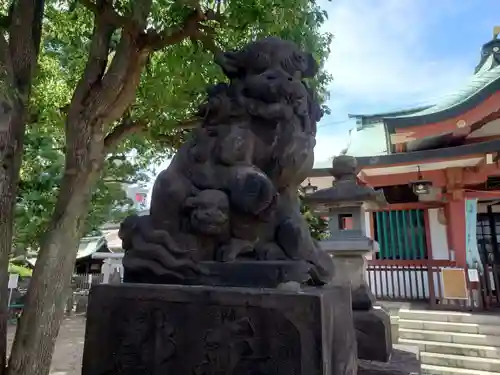 鮫州八幡神社の狛犬