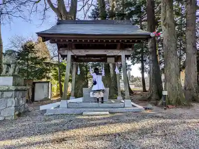 姫宮神社の手水舎