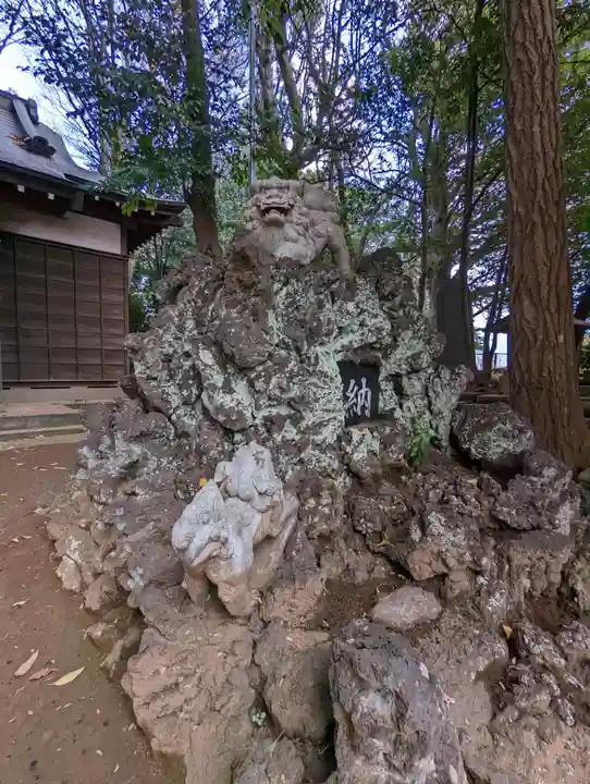 根上神社の狛犬
