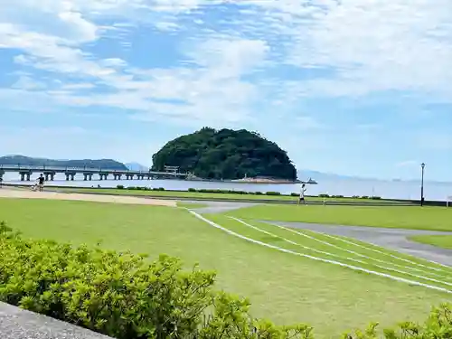 八百富神社の景色