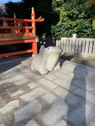 加波山神社真壁拝殿の狛犬