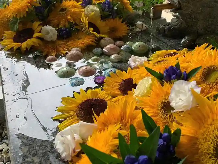 滑川神社 - 仕事と子どもの守り神の手水舎