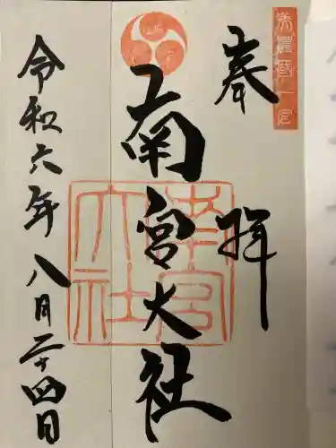 美濃國一宮　南宮大社(岐阜県)