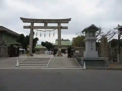 難波大社　生國魂神社の鳥居
