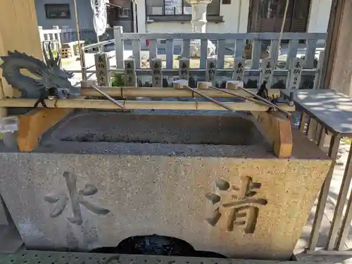 白山神社（二子町）の手水舎