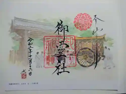 御霊神社（上御霊神社）の御朱印