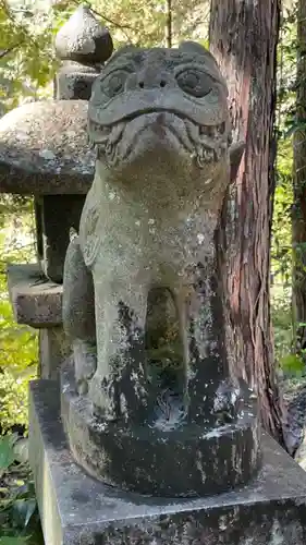 白山神社の狛犬