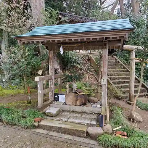 櫛比神社の手水舎