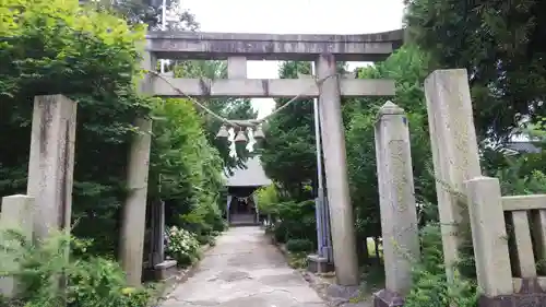 大木白山社の鳥居