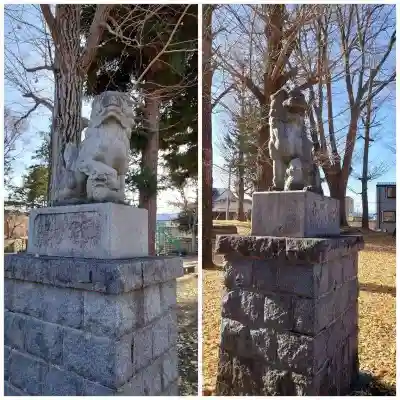 諏訪護国神社の狛犬