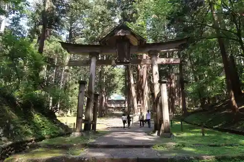 平泉寺白山神社の鳥居