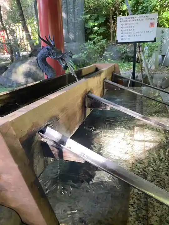 來宮神社の手水舎