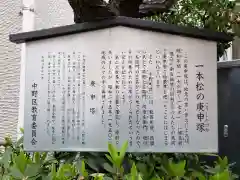 一本松庚申塚の歴史