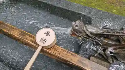 音更神社の手水舎