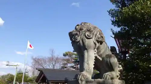 開成山大神宮の狛犬