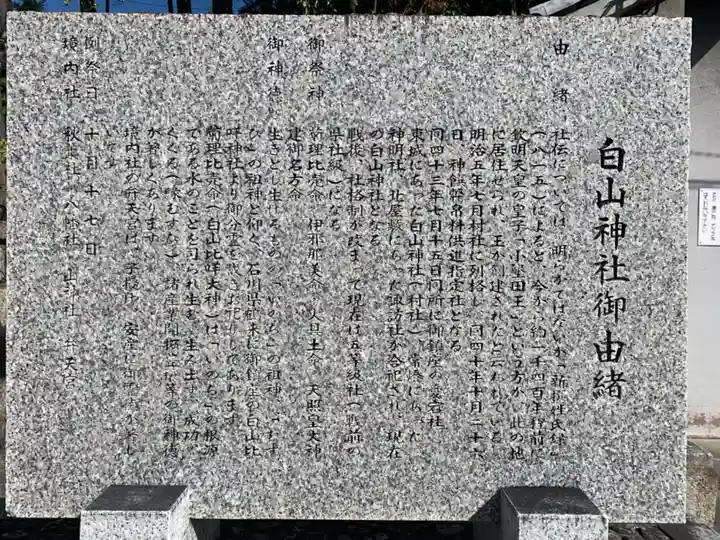 白山神社(小幡)の歴史