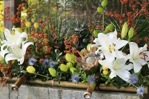 國魂神社の手水