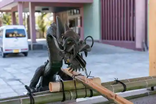 難波大社　生國魂神社の手水舎