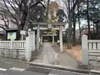自由が丘熊野神社の鳥居