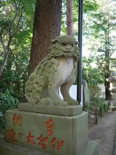 岩槻久伊豆神社の狛犬