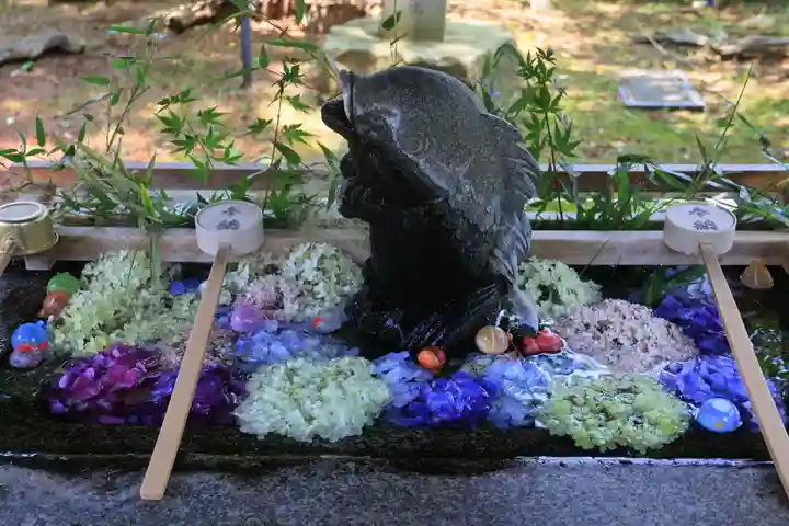 神炊館神社 ⁂奥州須賀川総鎮守⁂の手水舎