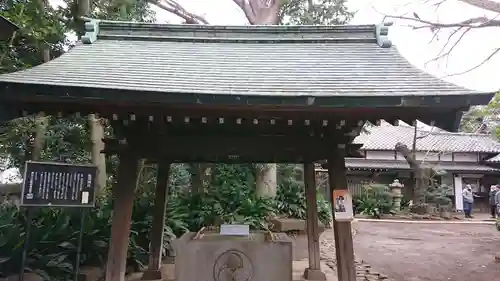 奥澤神社の手水舎