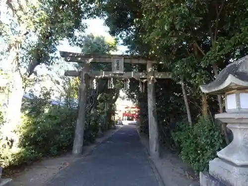 許波多神社（五ケ庄鎮座）の鳥居