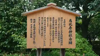 恵比寿神社（恵比寿ガーデンプレイス）の歴史