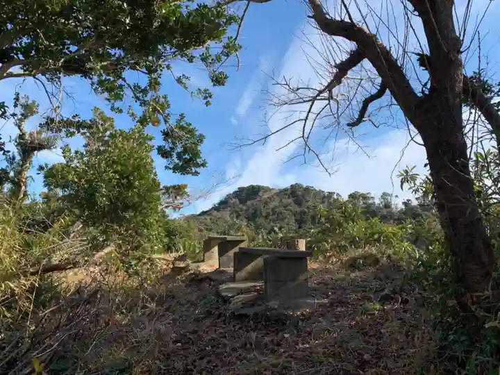 七面山七面堂の周辺