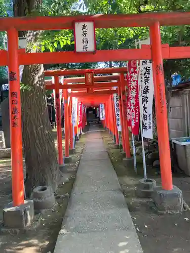 鬼子母神堂　(法明寺）の鳥居