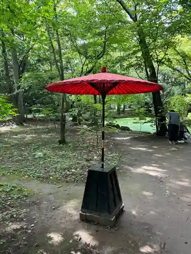 帯廣神社の庭園