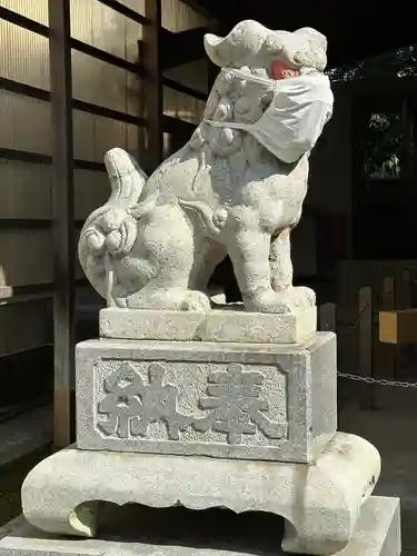 青木神社の狛犬