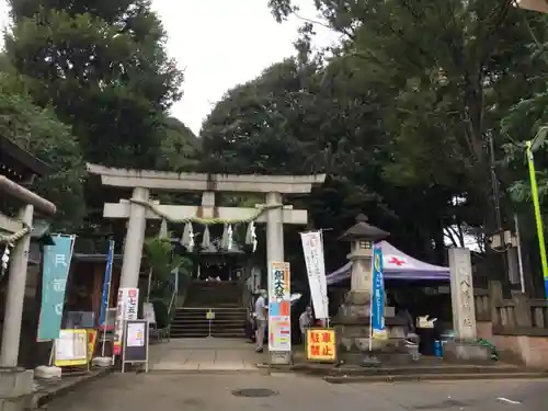 太子堂八幡神社の鳥居
