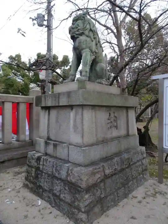難波大社 生國魂神社の狛犬