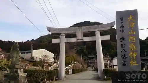 大津山阿蘇神社の鳥居