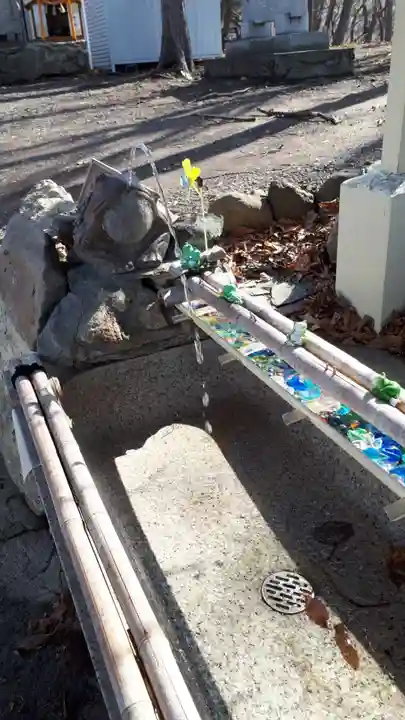 星置神社の手水舎