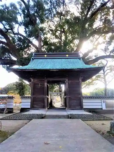 溝口竃門神社の山門