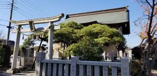 長沼白山神社の鳥居